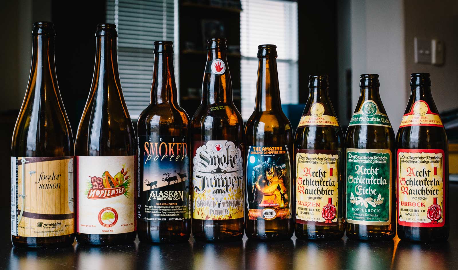 Smoked and Non-Smoked Beers