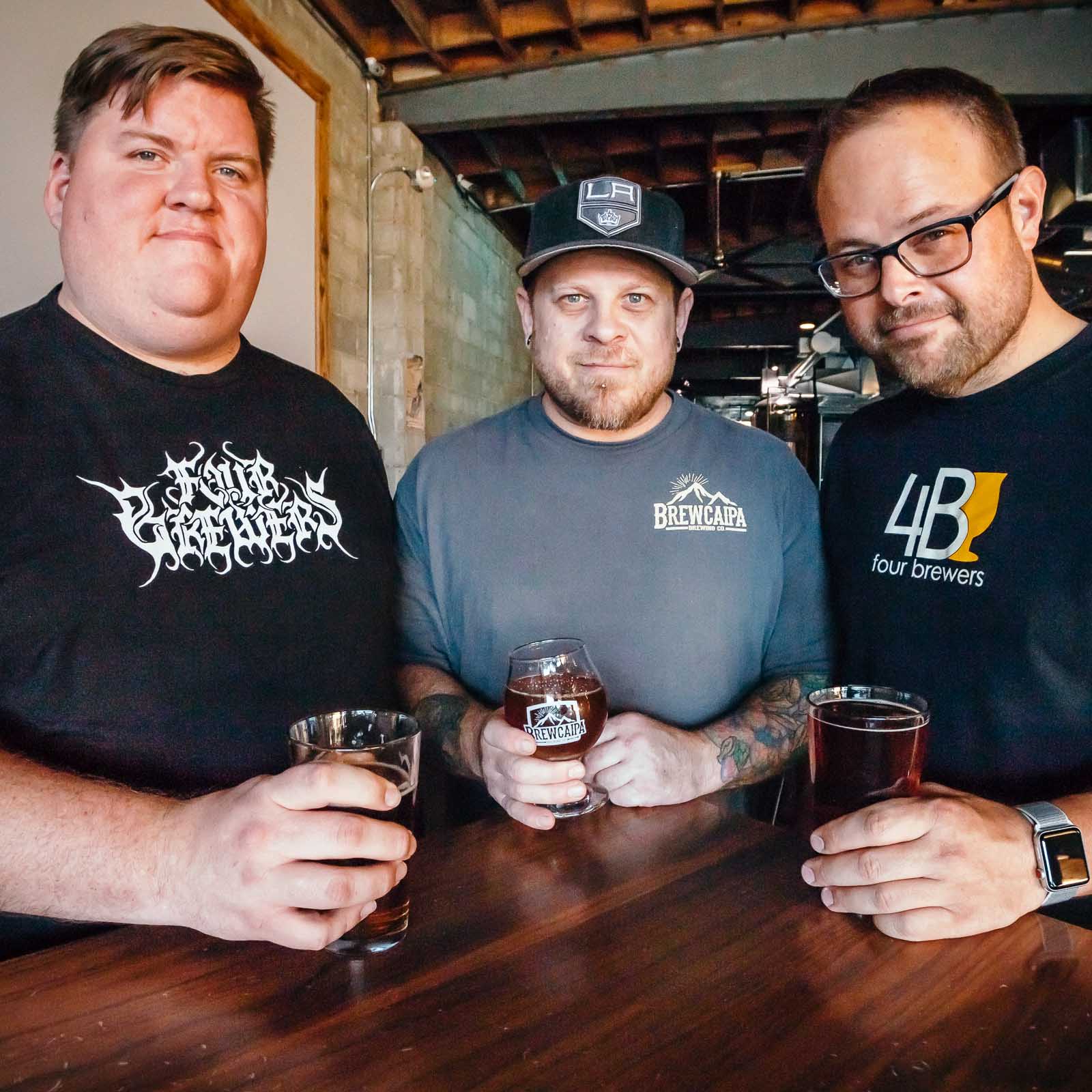 Jason, Derek, and John at Brewcaipa Brewing Co