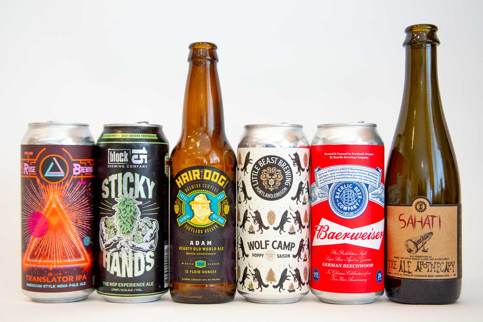 Pictured: Beers from the Pacific Northwest.