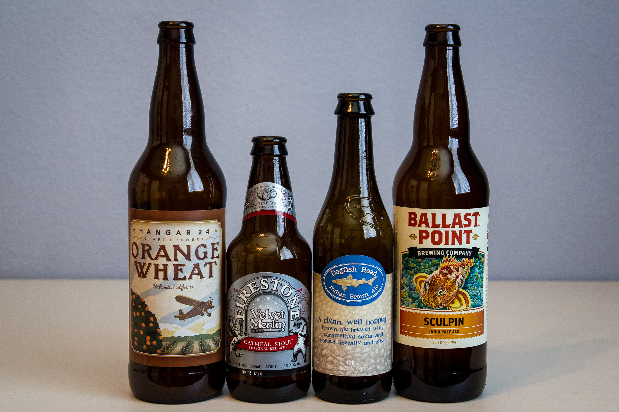 Hangar 24, Firestone Walker, Dogfish Head, and Ballast Point Brewing Co. beers for 