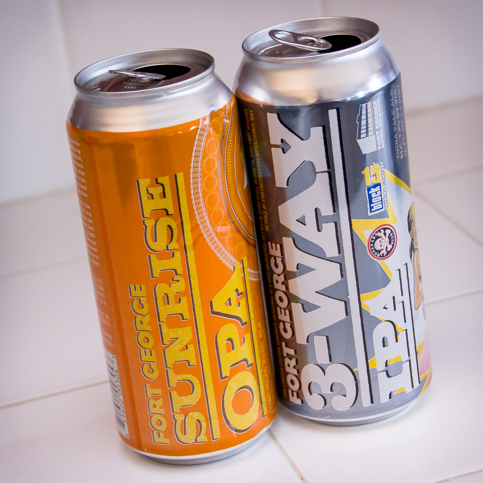 Fort George Brewery - Sunrise Oatmeal Pale Ale and 3-Way IPA