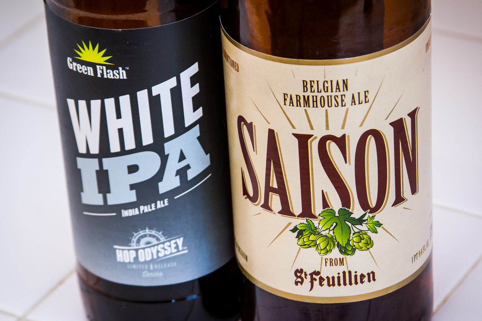 Going In Blind - Green Flash White IPA and St. Feuillien Saison