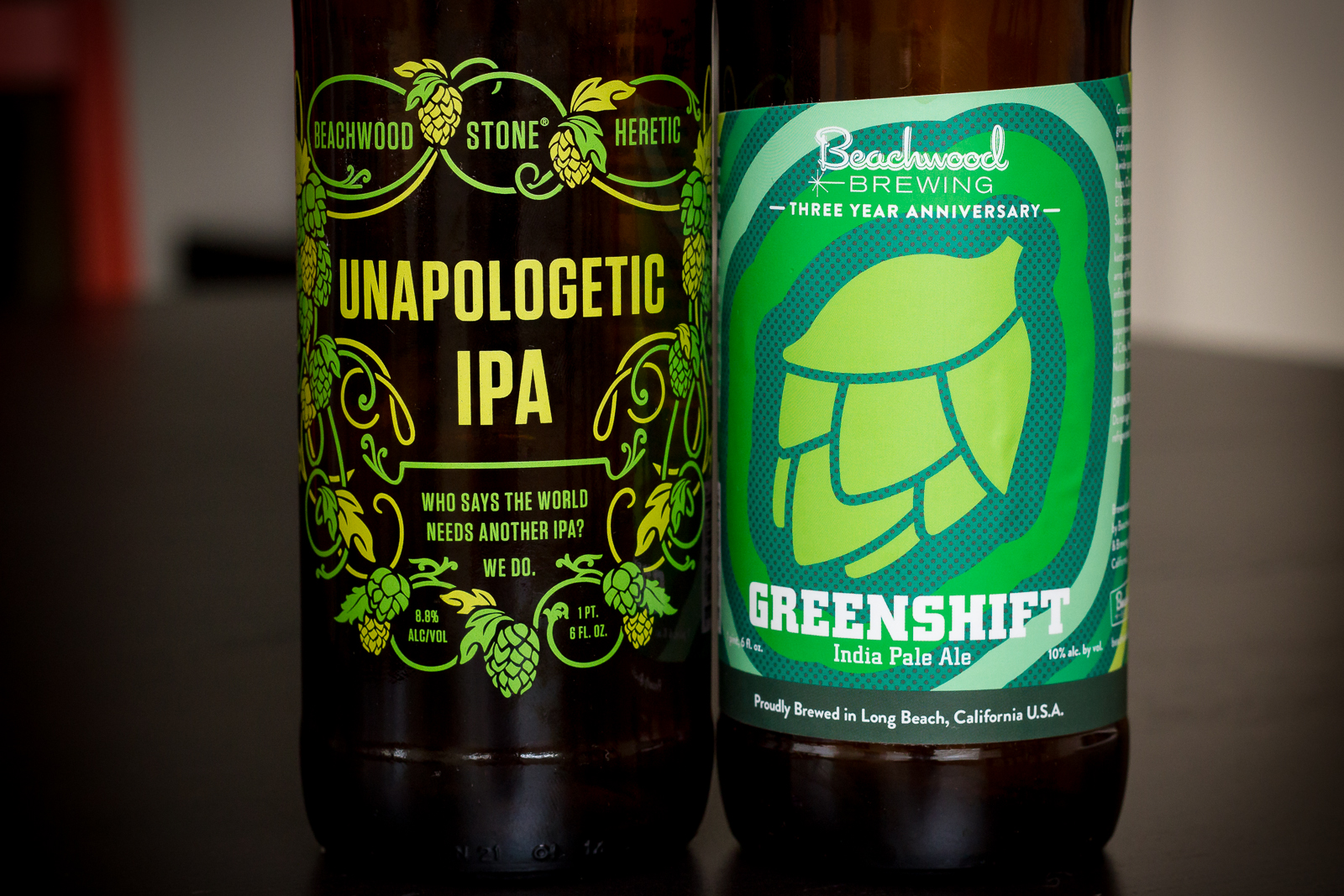 Stone Brewing Co./Beachwood Brewing/Heretic Brewing - Unapologetic IPA and Beachwood Brewing's Greenshift IPA