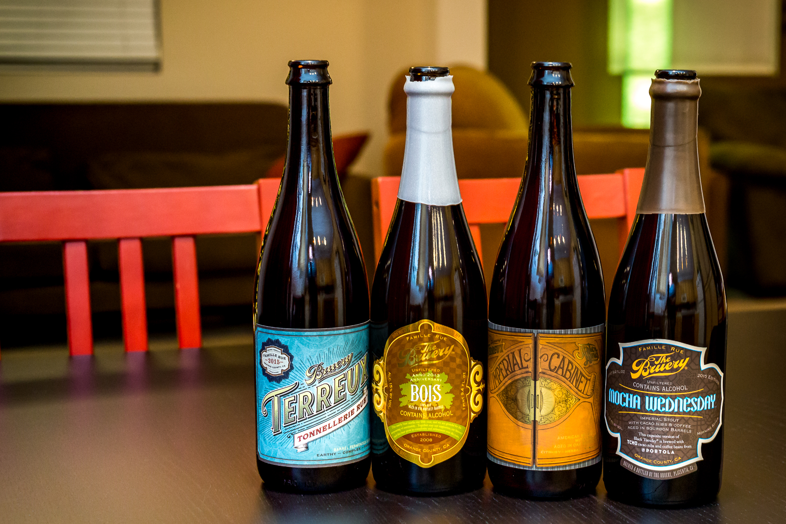 Beers from The Bruery and Bruery Terreux