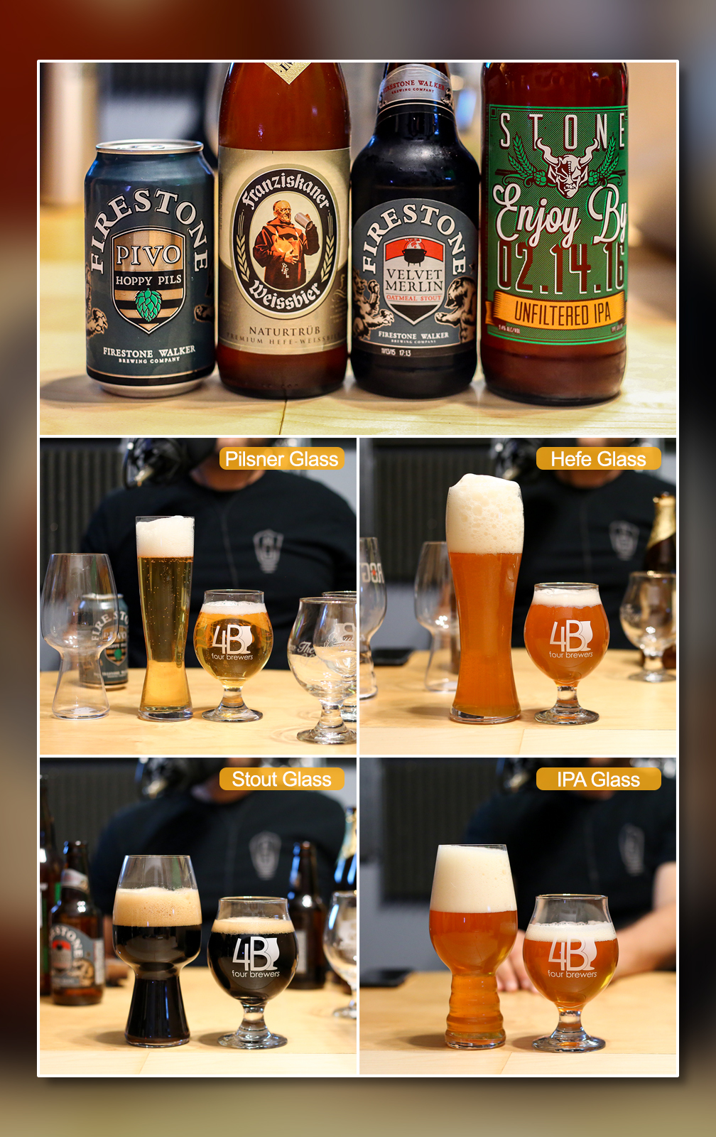 S3/E4] Glasswhalez: Style-Specific Beer Glassware | Four