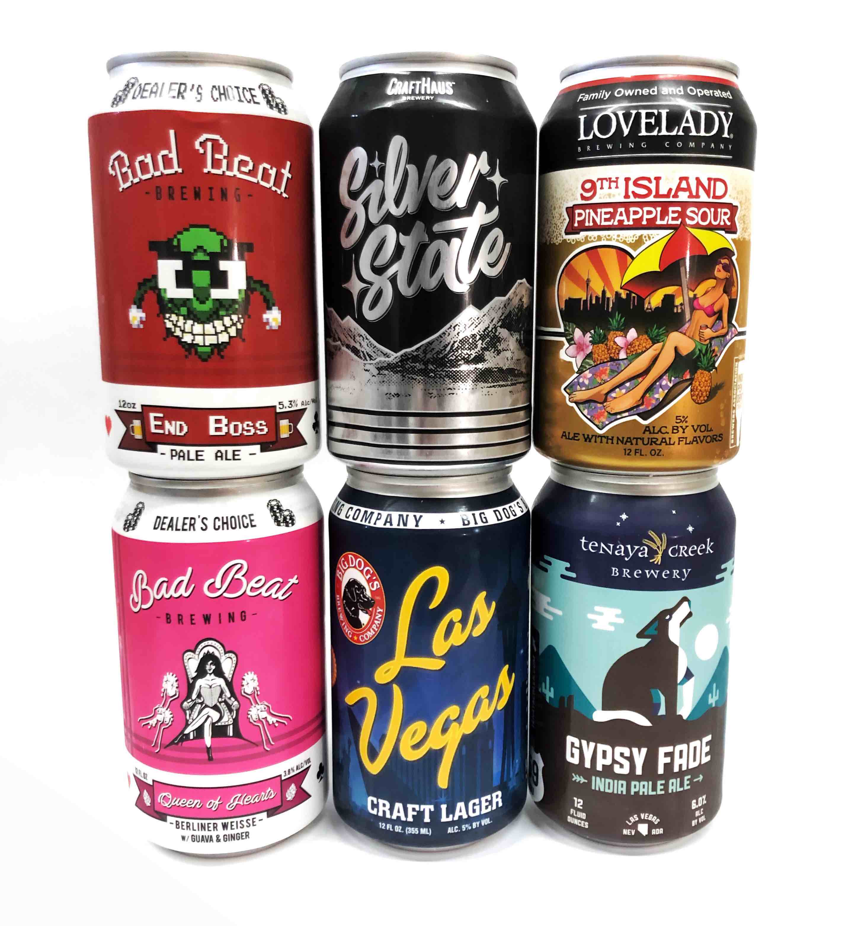 Pictured: Beers from Nevada.