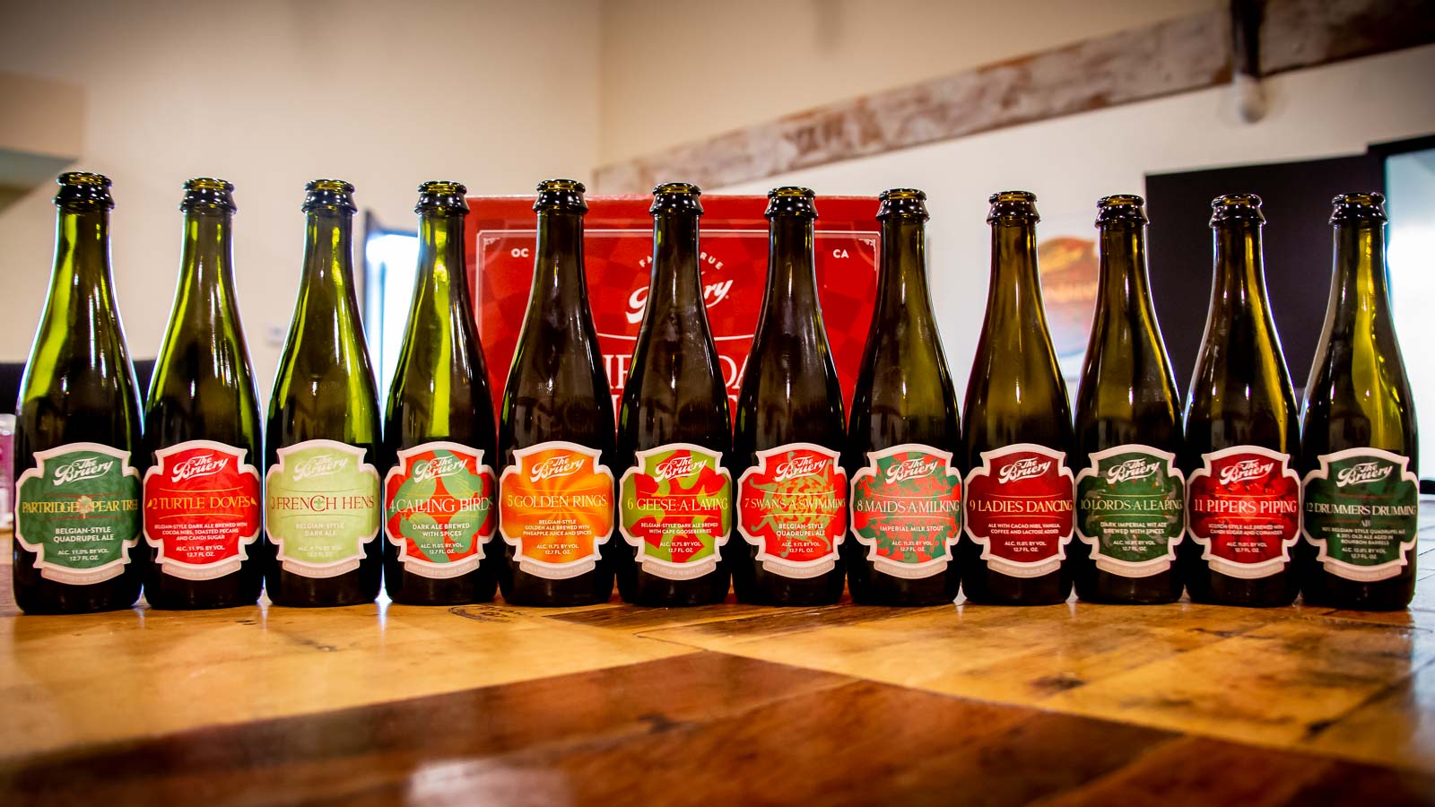 Pictured: The 12 Days Collection from The Bruery.